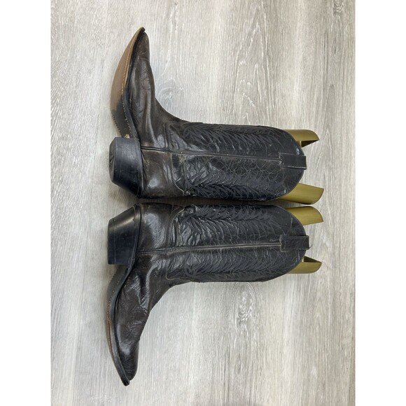 Justin Women's Western Boots Brown Leather 6.5 Ranch Country Cowgirl Shoes Rodeo - Picture 5 of 11